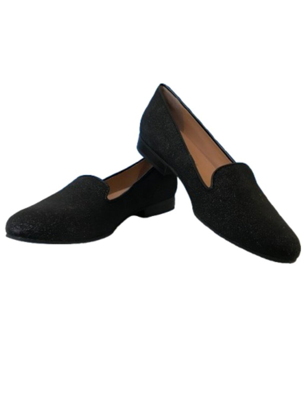 Jack Rogers Ginny Loafer in Glittery Black, Size 7, New in box, Made in Brazil